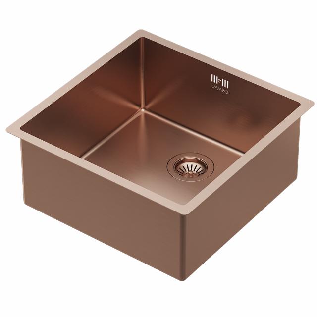 Kubus 400 Soft køkkenvask, PVD Kobber