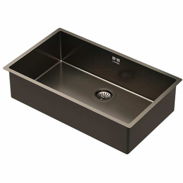 Kubus 700 Soft køkkenvask, PVD Dark Bronze