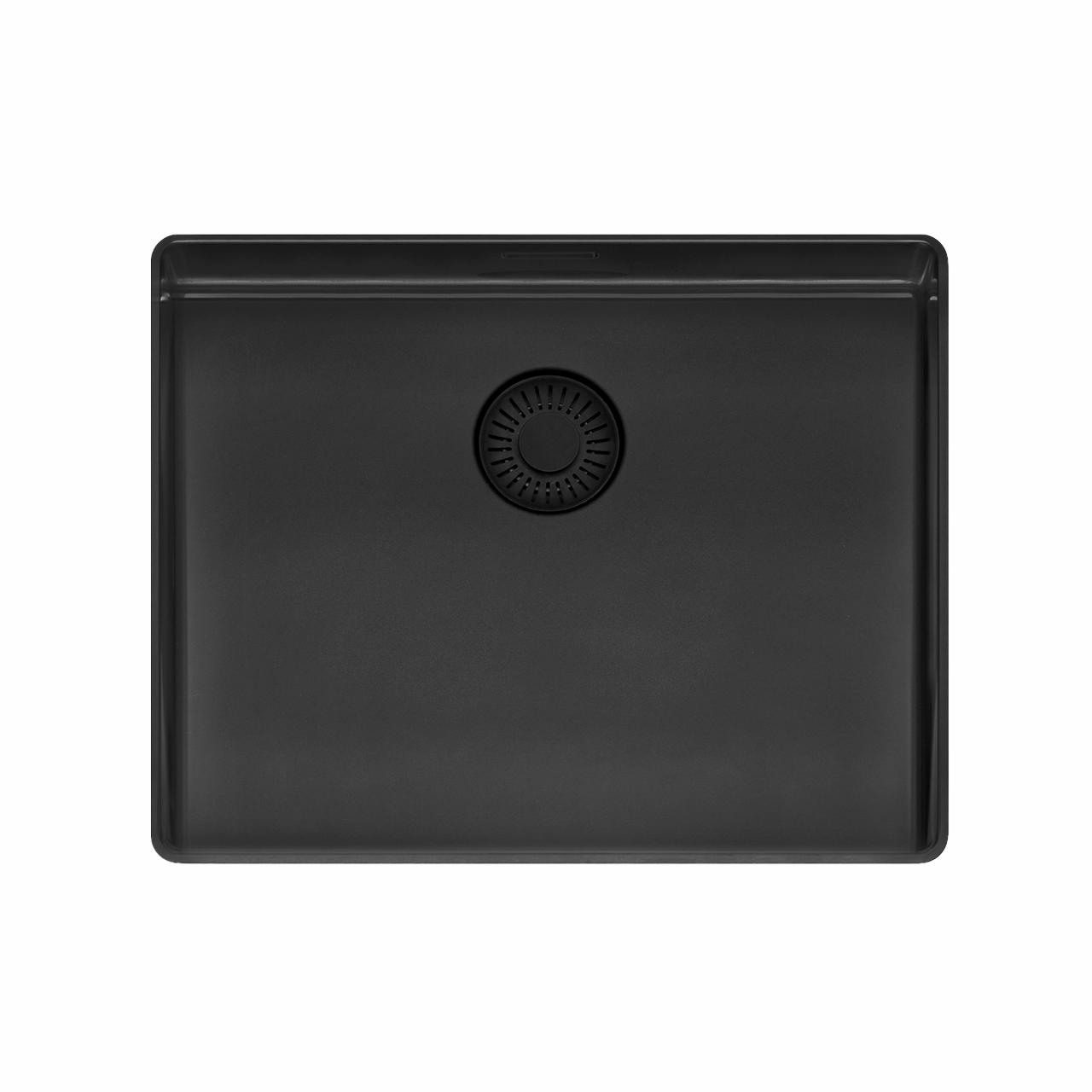 New York 50x40 comfort SLIM køkkenvask, PVD matsort