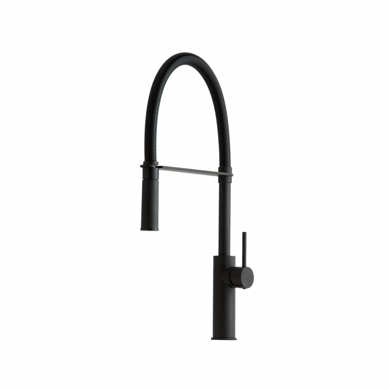 Kubus 020 køkkenarmatur m/udtræk, Matsort/matsort