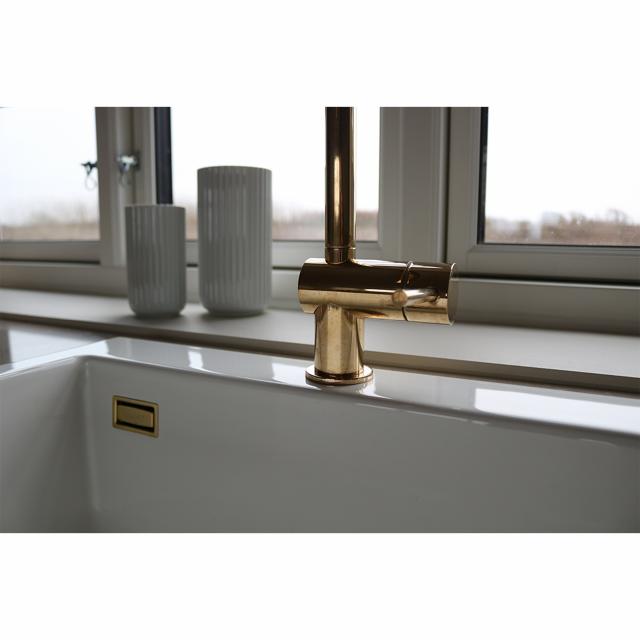 Kubus 030 køkkenarmatur, Massiv messing