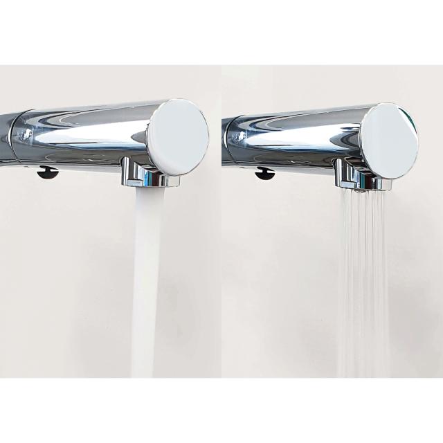 Kubus 040 køkkenarmatur m/udtræk, Bruneret massiv messing