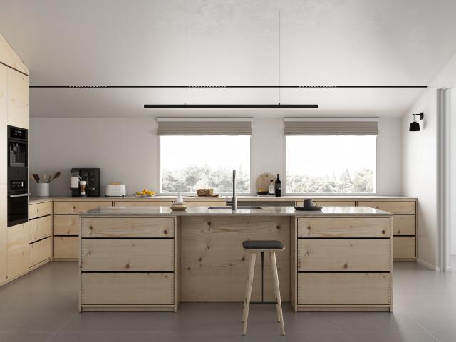 Kubus 140 RS Round køkkenarmatur, PVD Gunmetal