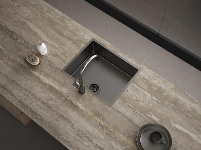 Kubus 140 RS Round køkkenarmatur, PVD Gunmetal