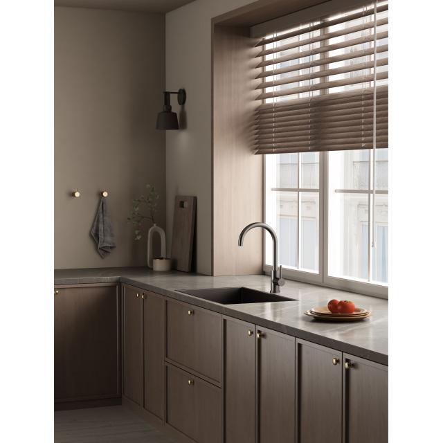 Kubus 140 RS Round køkkenarmatur, PVD Gunmetal