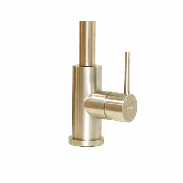 Kubus 140 RS Round køkkenarmatur, PVD Messing