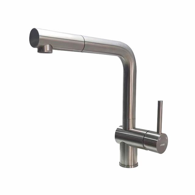 Kubus 385 RS køkkenarmatur m/udtræk, Rustfrit stål