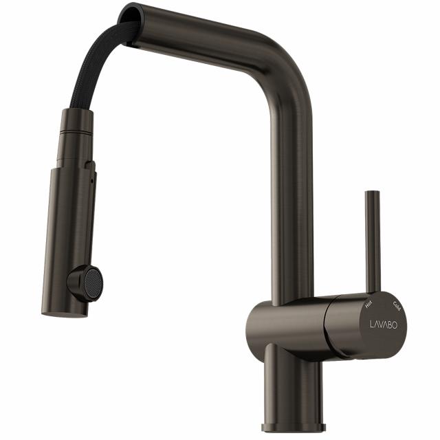 Kubus 385 RS køkkenarmatur m/udtræk, PVD Dark Bronze