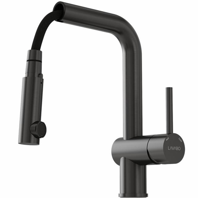 Kubus 385 RS køkkenarmatur m/udtræk, PVD Gunmetal