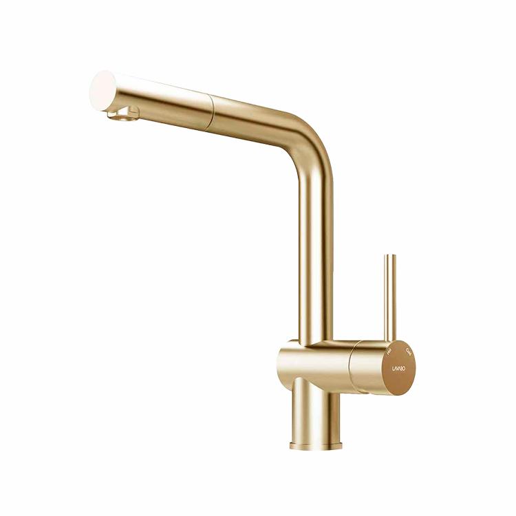 Kubus 385 RS køkkenarmatur m/udtræk, PVD Messing