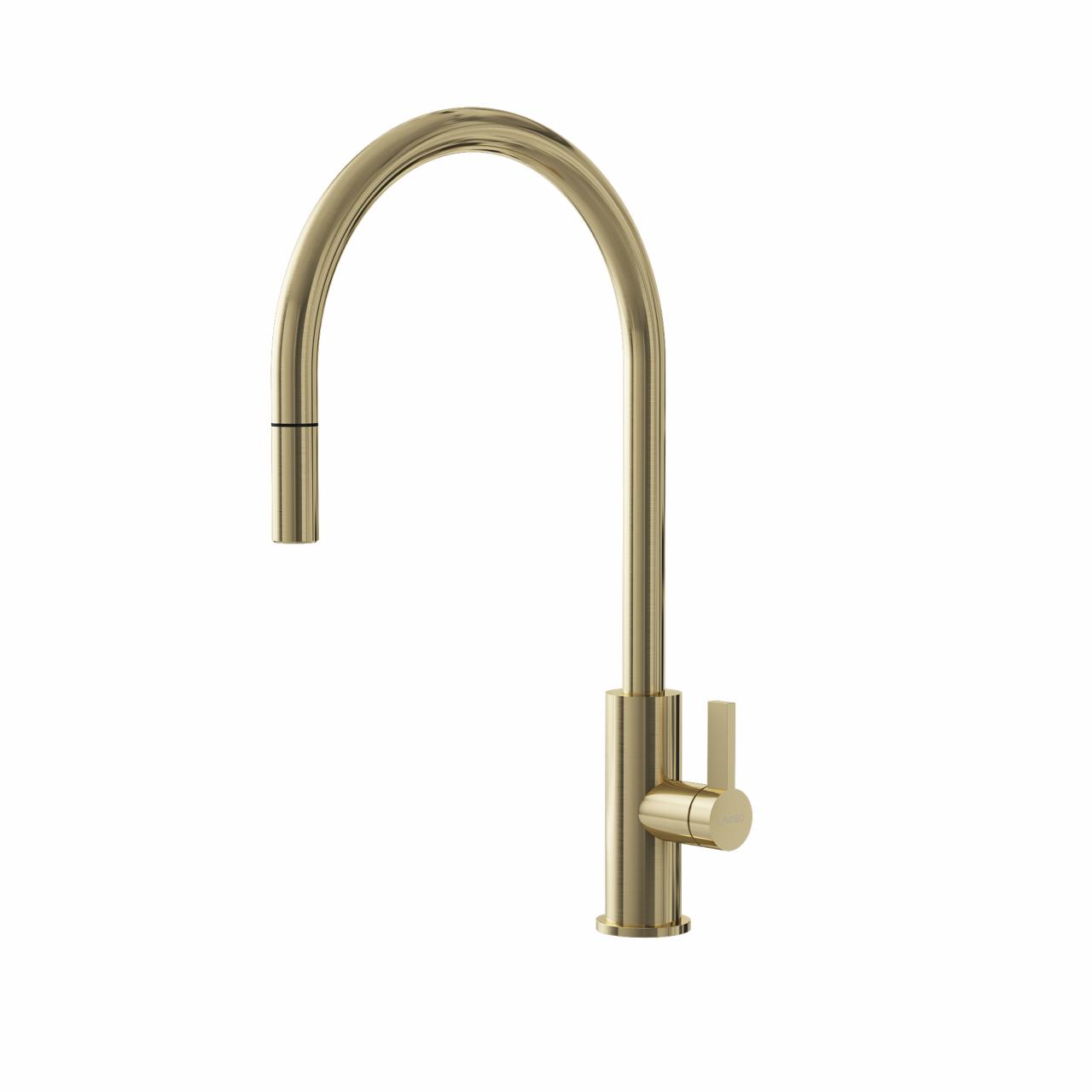 Alkymist 587 RS køkkenarmatur m/udtræk, PVD Messing