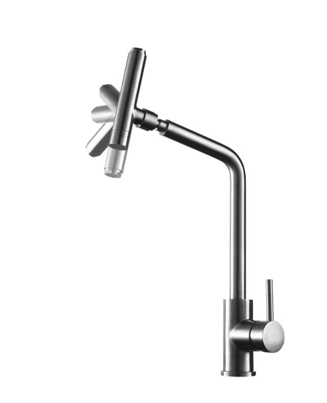 Primy Spin køkkenarmatur, Rustfrit stål