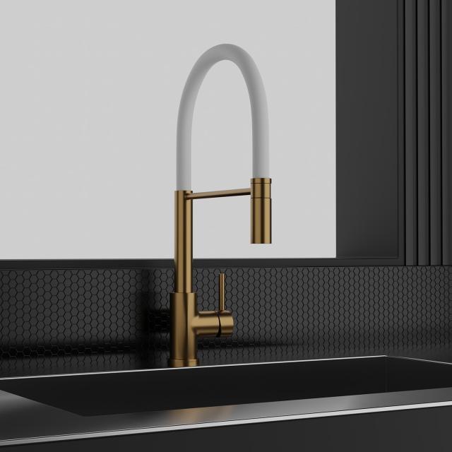 Primy Steel Pro køkkenarmatur, Sand