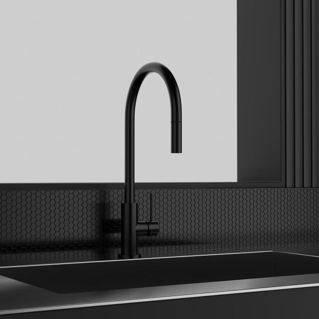 Primy Steel Accent køkkenarmatur m/udtrækstud, Shadow