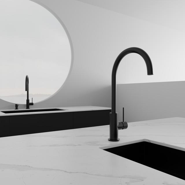 Primy Steel Accent køkkenarmatur m/udtrækstud, Shadow