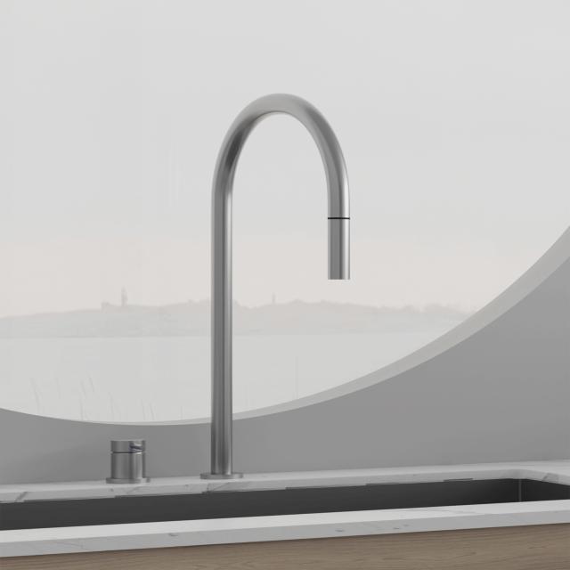 Primy Steel Harmonized K2P køkkenarmatur m./udtræk, Rustfrit stål