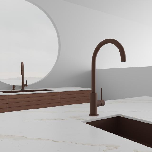 Primy Accent køkkenarmatur m/udtrækstud, Rust