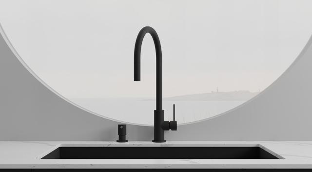Primy Accent køkkenarmatur m/udtrækstud, Coal