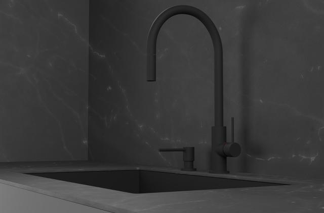 Primy Accent køkkenarmatur m/udtrækstud, Coal