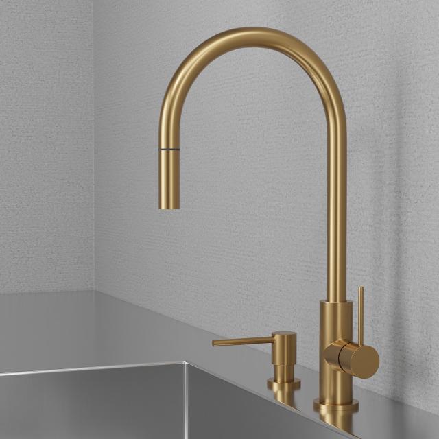 Primy Steel Clean sæbedispenser, Sand