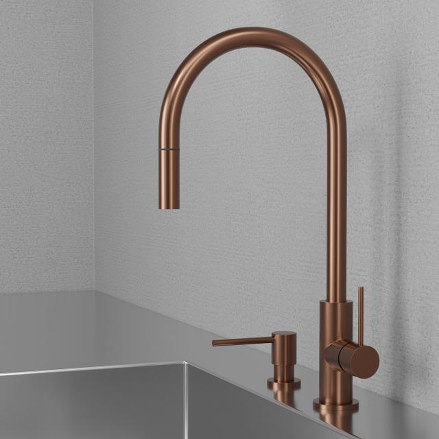 Primy Steel Clean sæbedispenser, Amber