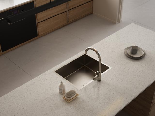 Kubus 500 Soft køkkenvask, Rustfrit stål