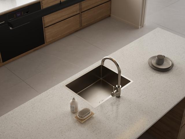 Kubus 500 Soft køkkenvask, Rustfrit stål