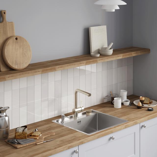 Kubus 520 Soft køkkenvask, Rustfrit stål