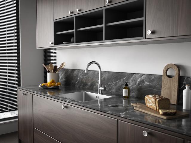 Kubus 540 Soft køkkenvask, Rustfrit stål