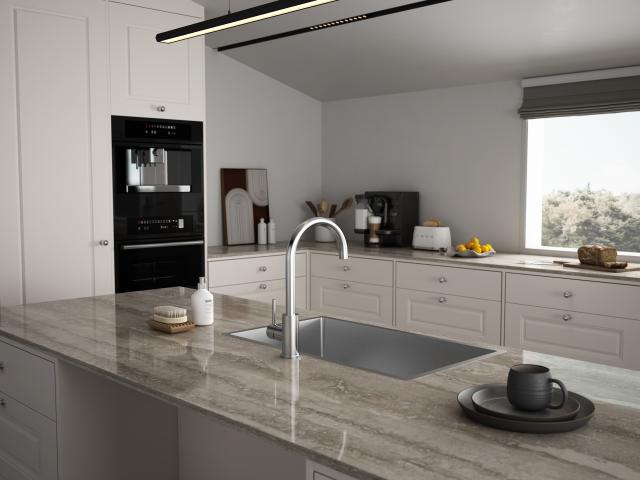 Kubus 700 Soft køkkenvask, Rustfrit stål