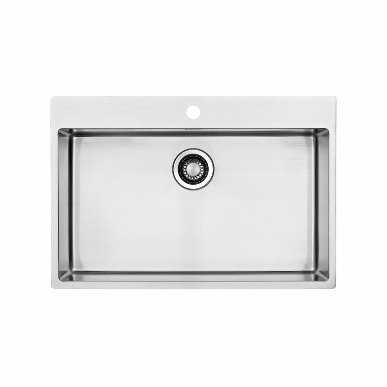 Kubus 720 Soft køkkenvask, Rustfrit stål