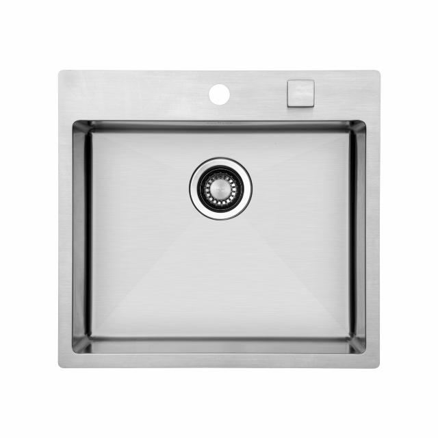 Kubus 541 Soft køkkenvask m/autostrainer, Rustfrit stål