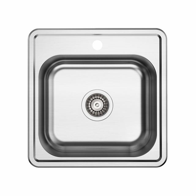 LA 410 køkkenvask 410x355, Rustfrit stål