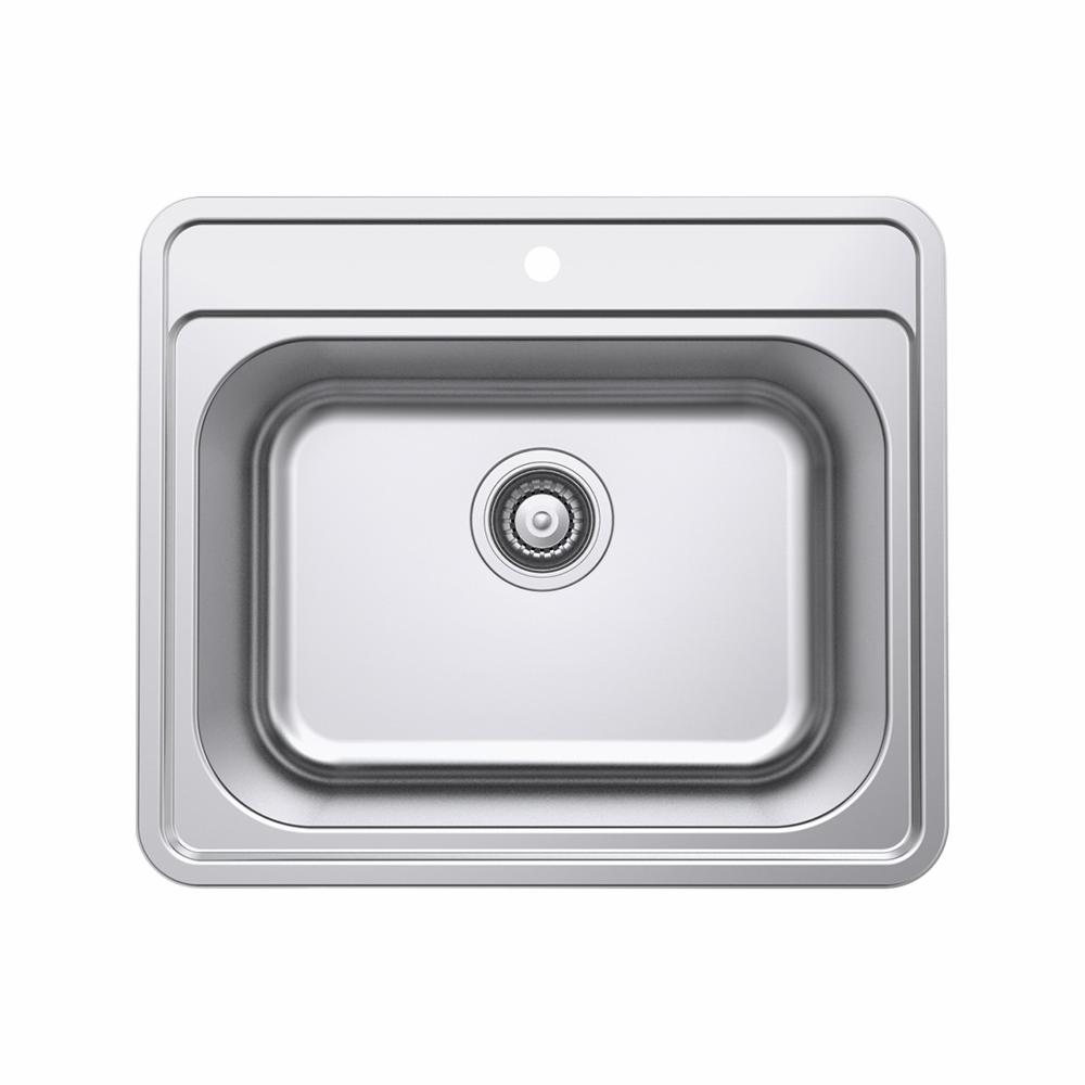 LA 480 køkkenvask 485x340, Rustfrit stål