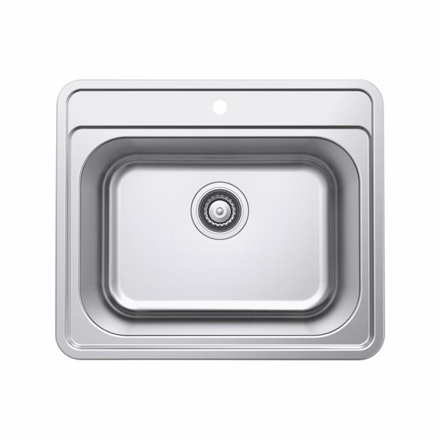 LA 480 køkkenvask 485x340, Rustfrit stål