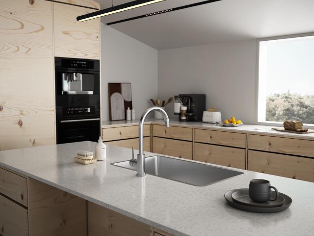 Venus 720 køkkenvask 720x400, Rustfrit stål