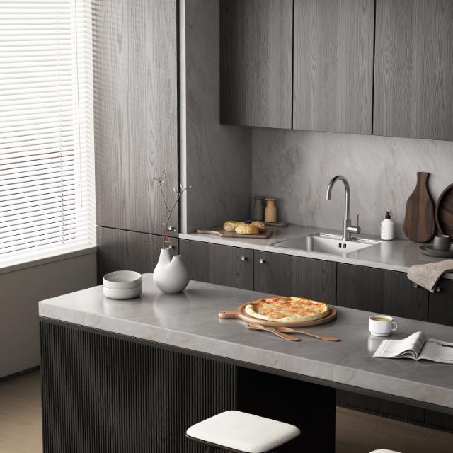 Venus 60BC køkkenvask 490x380 m/hanehul, Rustfrit stål