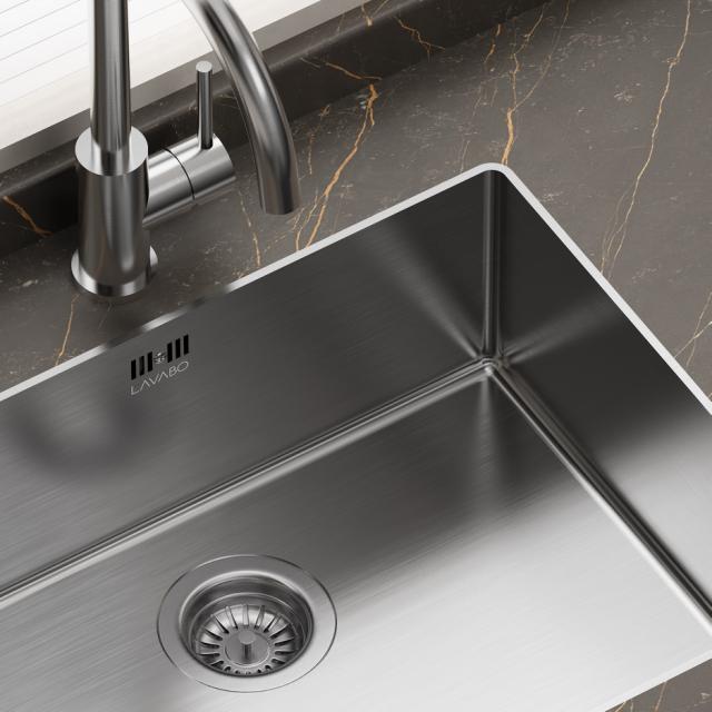 Kubus 500 Soft Slim køkkenvask, Rustfrit stål