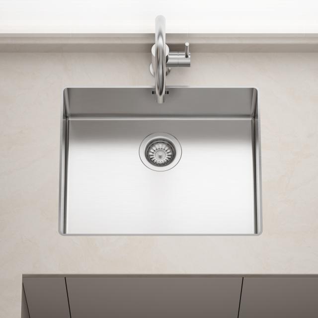 Kubus 500 Soft Slim køkkenvask, Rustfrit stål