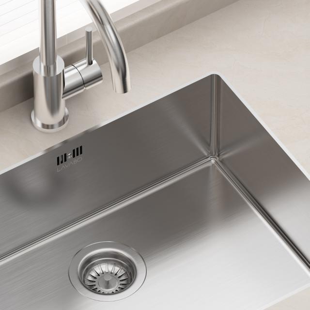 Kubus 500 Soft Slim køkkenvask, Rustfrit stål