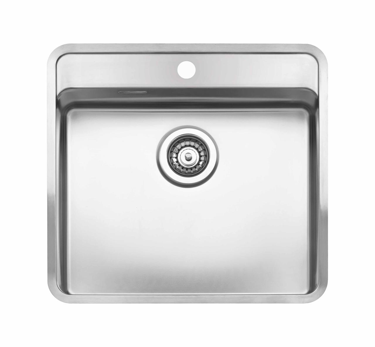 Ohio 50x40 L køkkenvask, Rustfrit stål