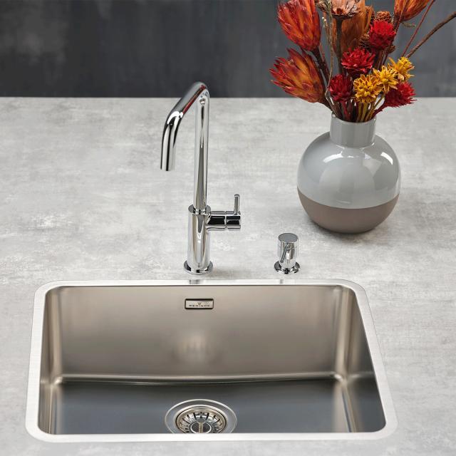 Ohio 50x40 L køkkenvask, Rustfrit stål