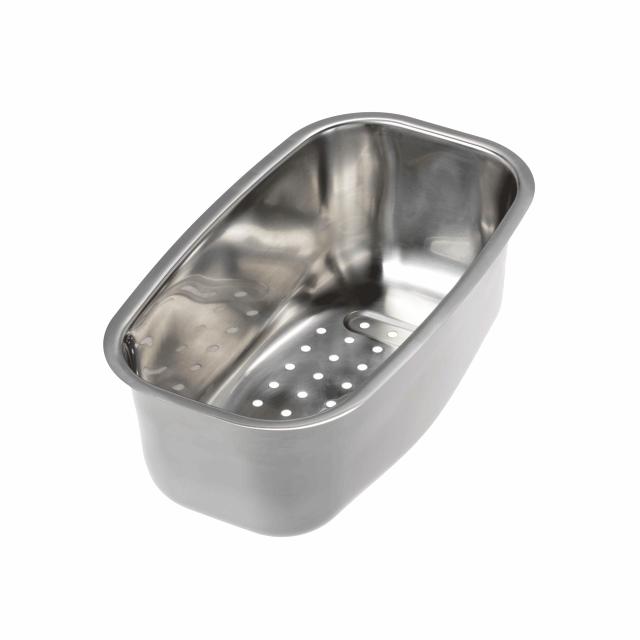 Centurio 1.5 (L) 1½ kumme køkkenvask m/bakke, Rustfrit stål