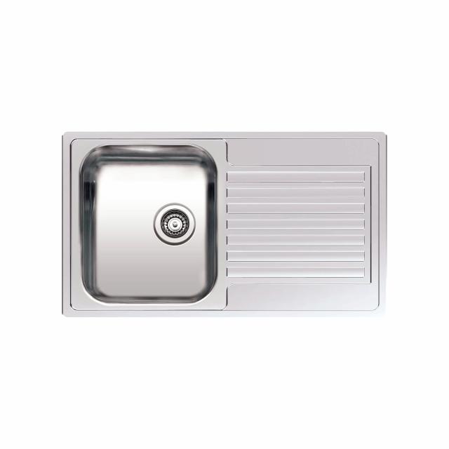 Centurio 10 (R) køkkenvask m/bakke, Rustfrit stål
