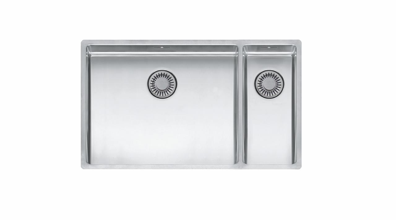 New York 50x40+18x40 (L) Comfort 1½ kumme køkkenvask, Rustfrit stål