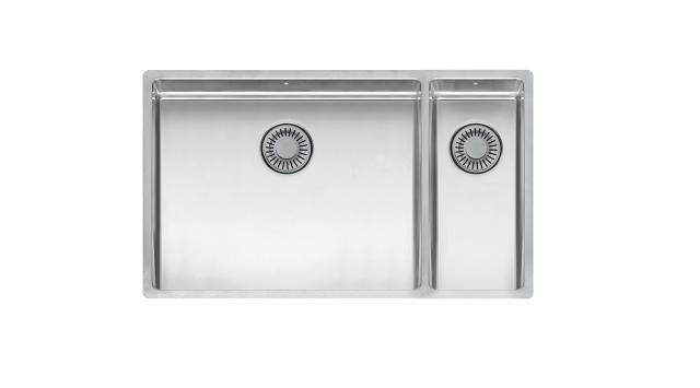 New York 50x40+18x40 (L) Comfort 1½ kumme køkkenvask, Rustfrit stål