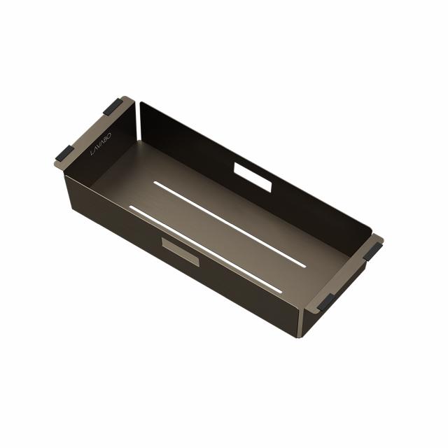 Kubus skylleskål, PVD Dark Bronze