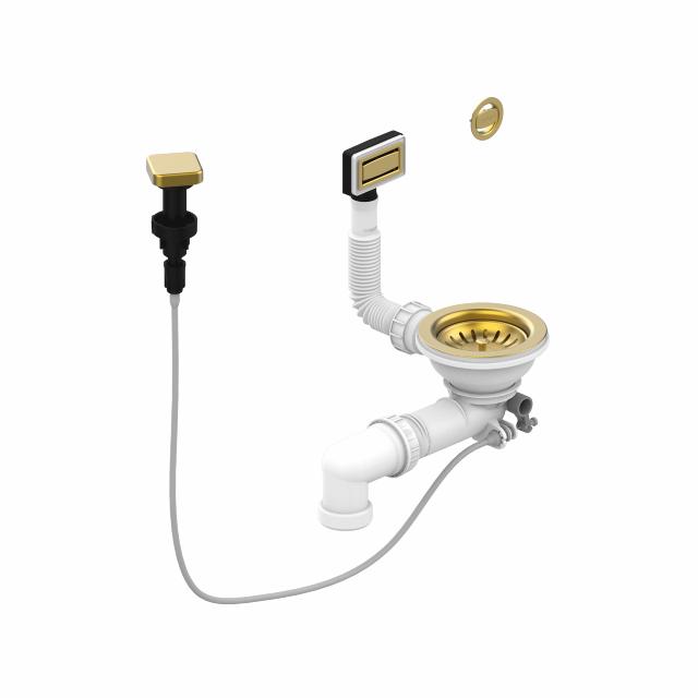 D1 Løft-op universal bundventil, PVD Messing