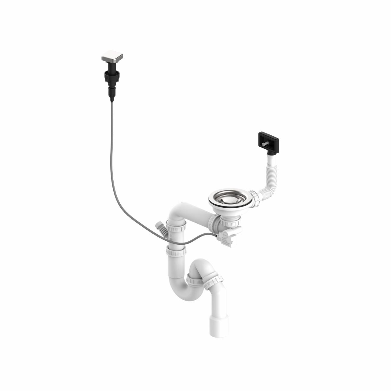 Topline D1 løft-op bundventil, Rustfrit stål