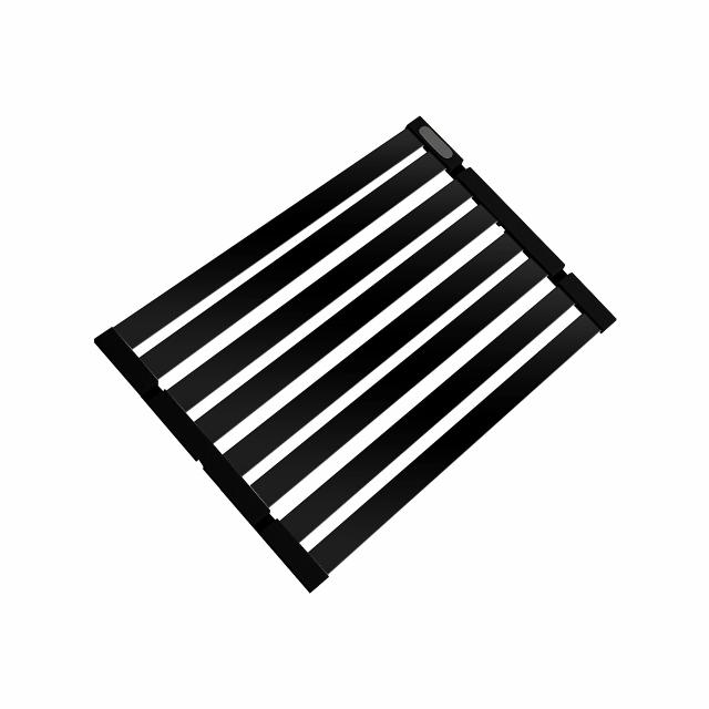 Afsætningsrist til køkkenvask 330x450 mm, Sort